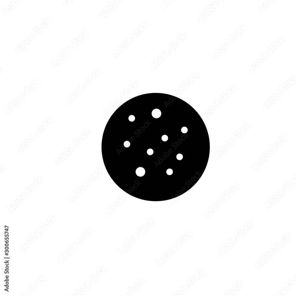 Obraz premium vector simple icon with chocolate shaped cookies