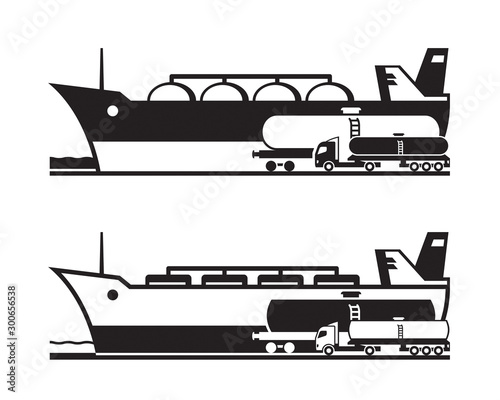 Transportation of oil and gas by land and water 