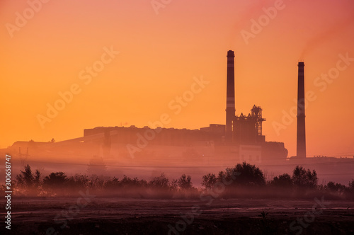 Power station with chimney © Zsolt Biczó