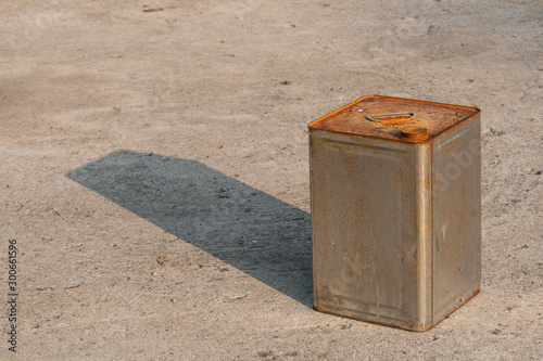 rust bucket on the ground