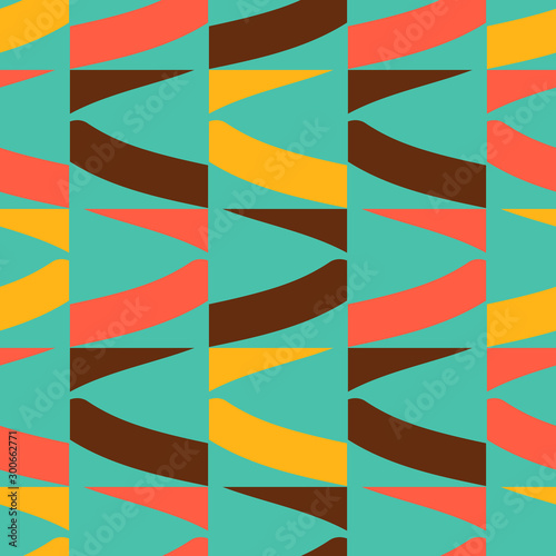 Seamless pattern with geometric elements.