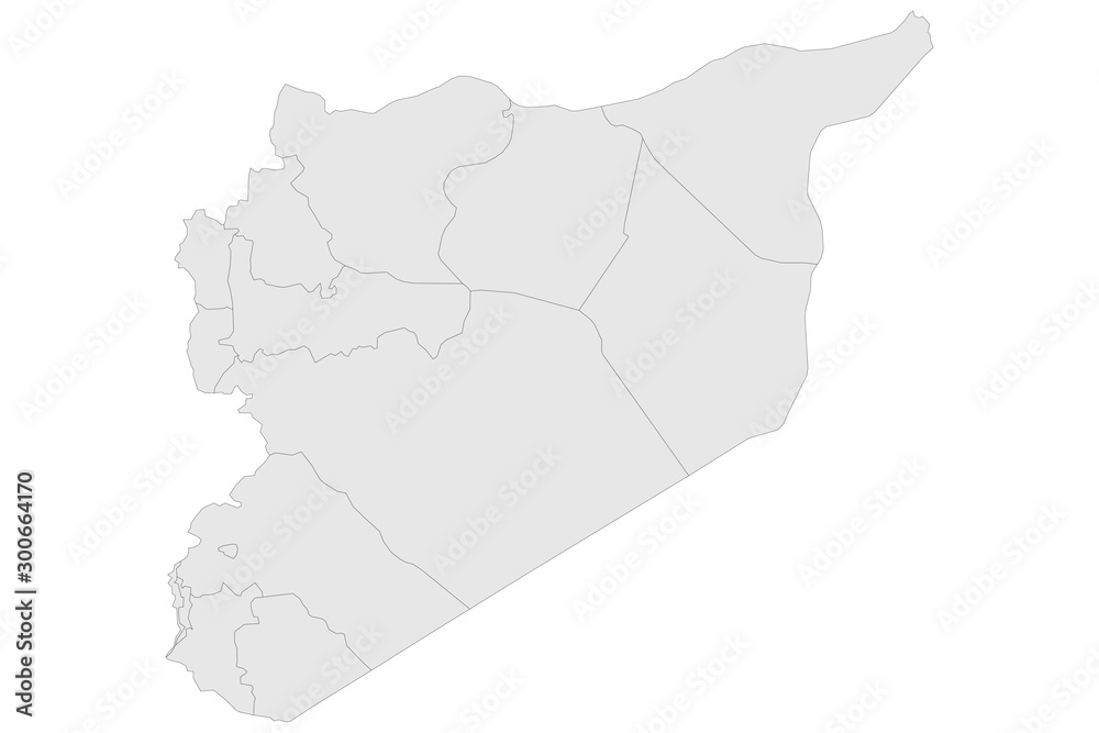 Fototapeta Syria political map vector illustration
