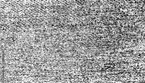 Distressed overlay texture of rough surface, textile, woven fabric . Grunge background. One color graphic resource.
