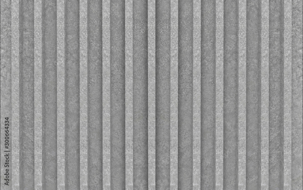 3d rendering. rough parallel gray cement bar shape pattern wall background. 3d rendering. rough parallel gray cement bar shape pattern wall background.