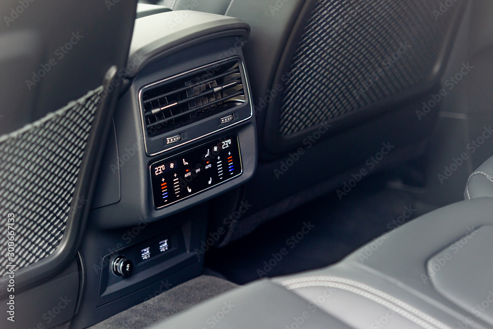 Air-condition in interior of a luxurious car