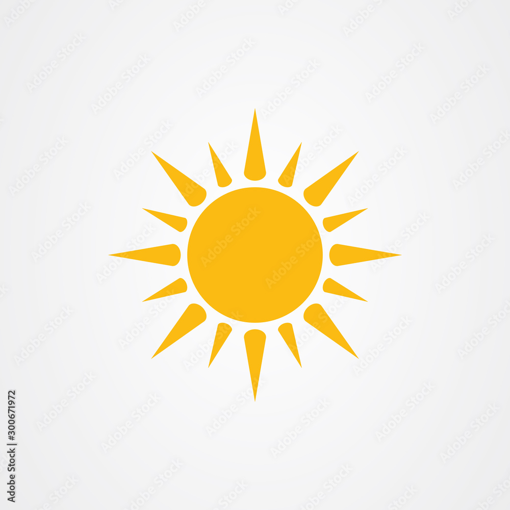 Sun icon logo vector design Sun icon logo vector design