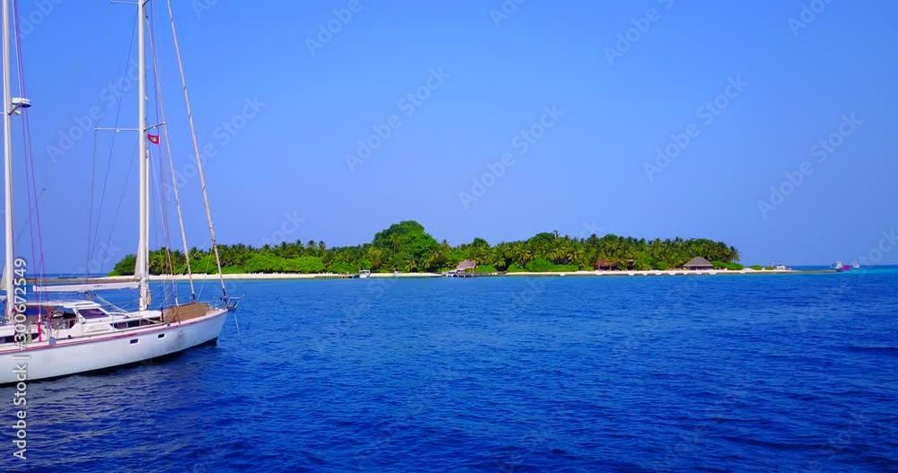 Boat in the Bahamas in the Caribbean, expensive boat