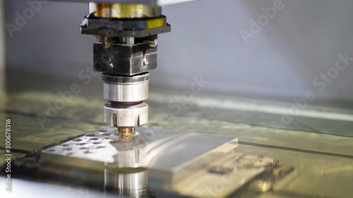 Electrical discharge machine spark eroding with water process machine die mold in the factory