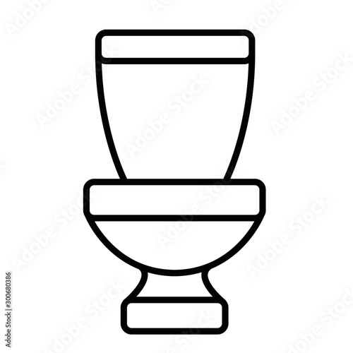Toilet icon vector illustration isolated