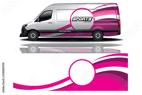 Van car Wrap design for company
