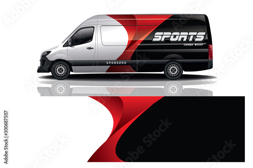 Van car decal Wrap design for company