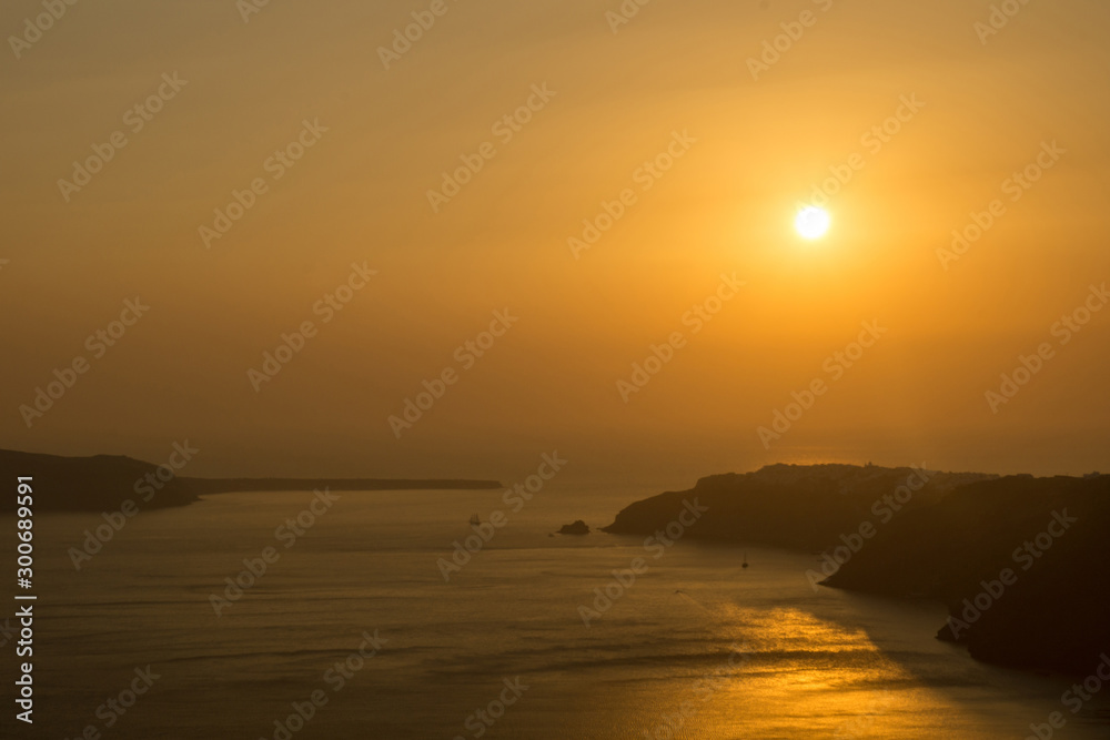 Sunset in Oia/Santorini