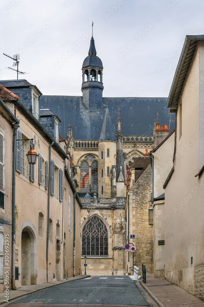 Street in Nevers, Ftance