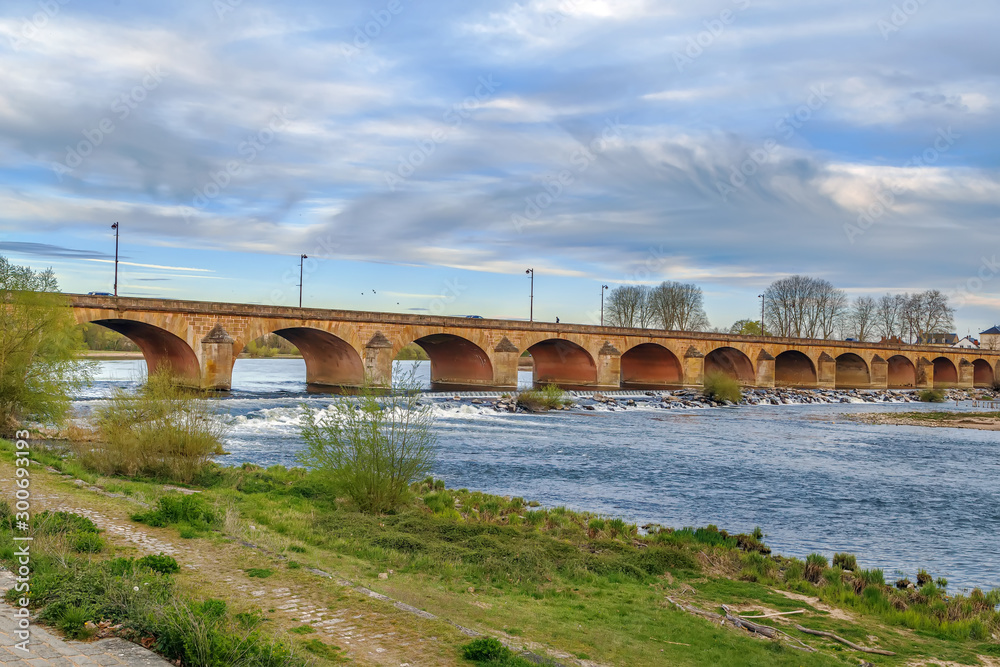 Fototapeta premium Bridge in Nevers, Burgundy, France