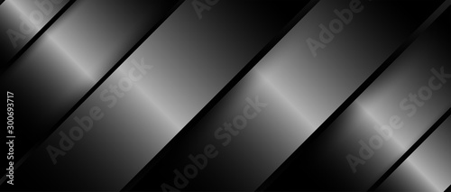Abstract. Silver steel overlap layer on black background ,light and shadow. m...