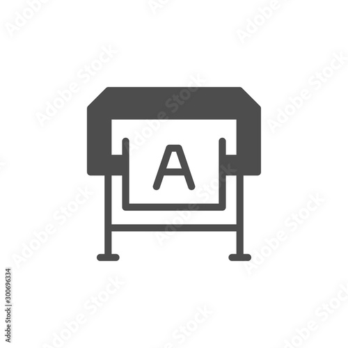 Large format printing glyph icon