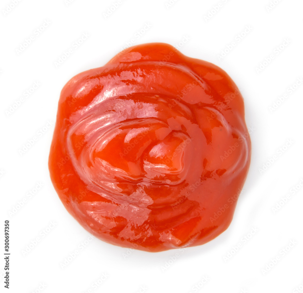 tomato ketchup on a white background tomato ketchup on a white background