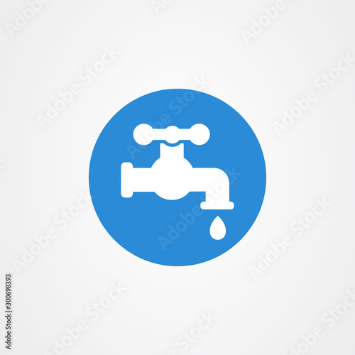 Faucet icon logo vector design