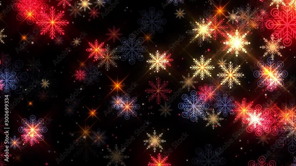 Black Red snowflake Gold Background Black Red snowflake Gold Background