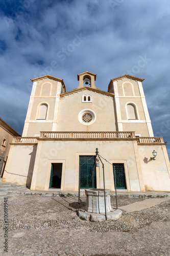 Church Santuari de Sant Salvador in the city of Arta photo