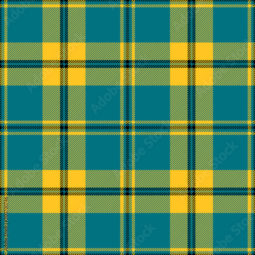 Blue and yellow tartan plaid. Stylish textile pattern.