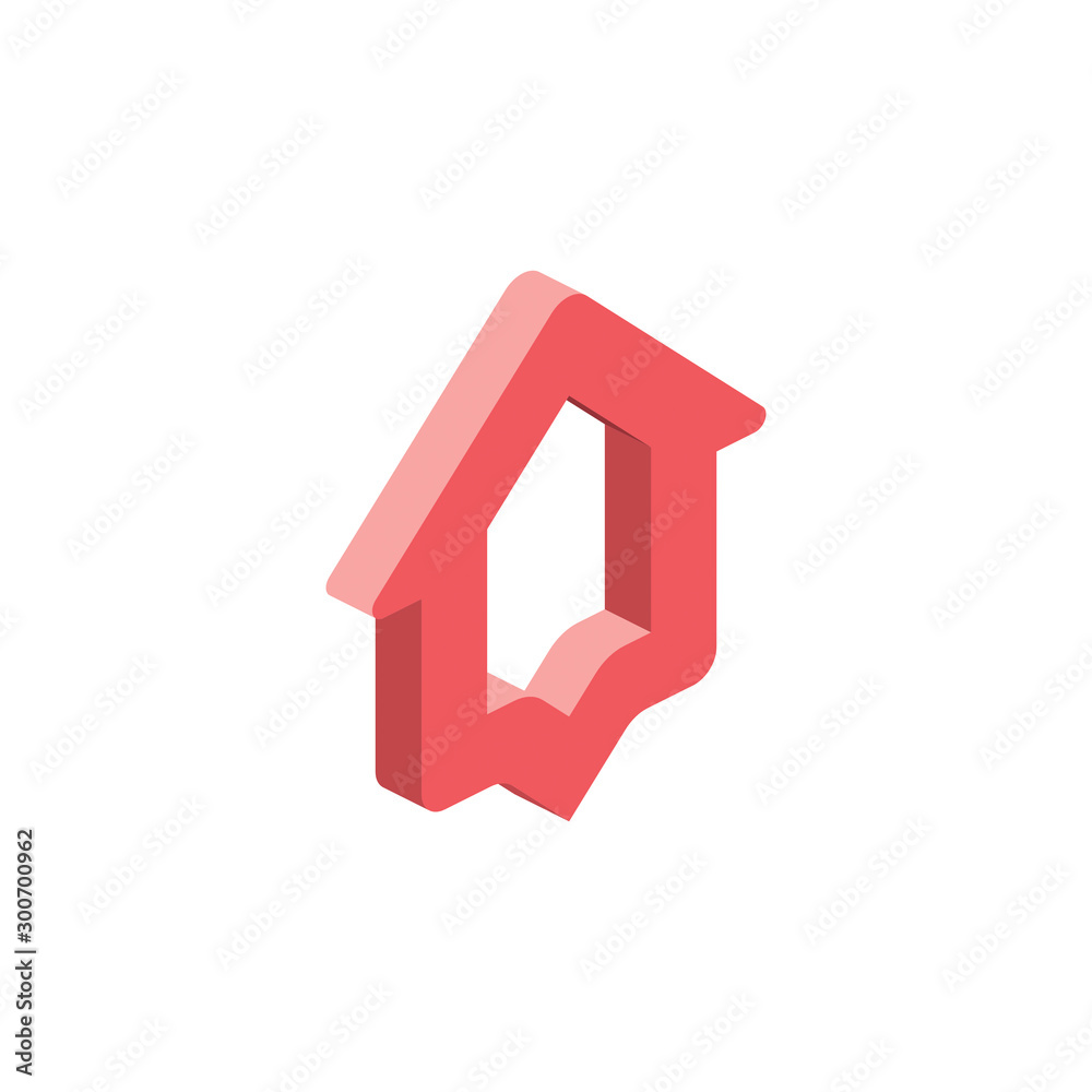 Vector 3d isometric, color web icon, new flat style. Creative illustration design, idea for infographics.