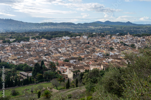 View from castle San Salvador over the city of Arta