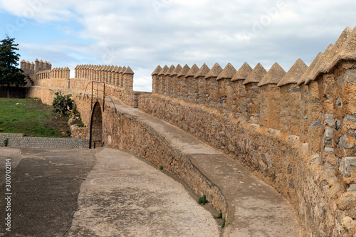 Defensive wall of castle Sant Salvador in Arta photo