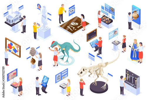 Modern Museum Isometric Set