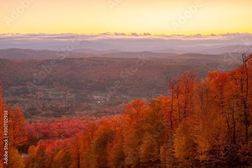 Vermont Mountain Landscape in Autumn