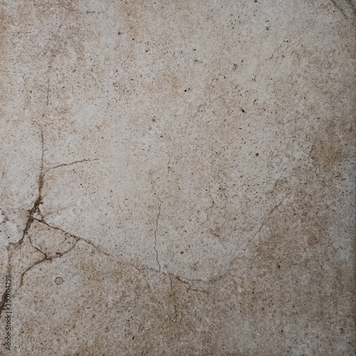 A marble wall fragment with a crack