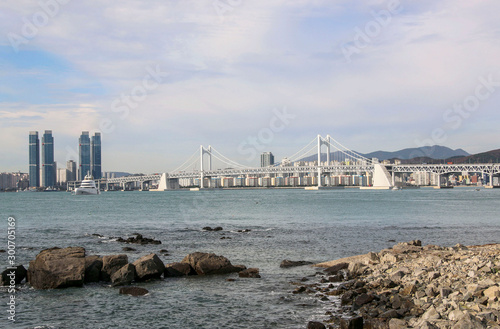 Gwangan bridge (Diamond Bridge) in Busan, South Korea