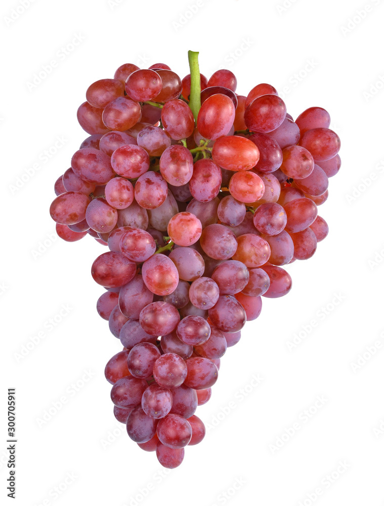 Fototapeta premium Purple grapes isolated on white