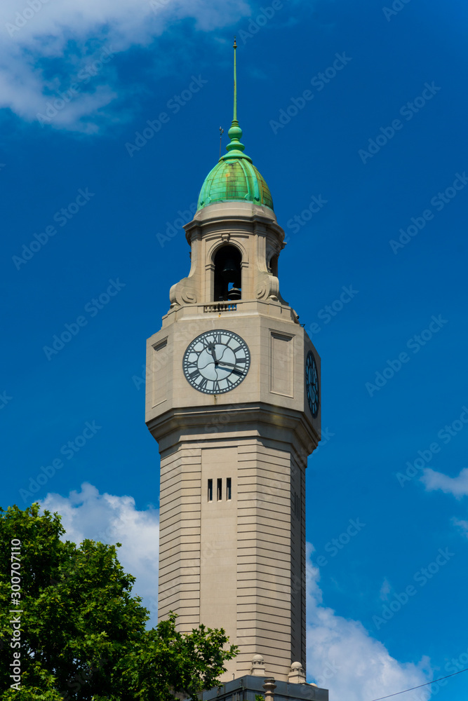 Palace of the Buenos Aires City Legislature Clock Tower. Buenos Aires, Argentina