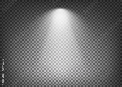 Spotlight effect on transparent background