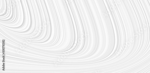 White 3 d background with wave illustration  beautiful bending pattern for web screensaver. Light gray texture with smooth lines for a wedding card.