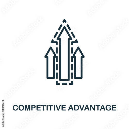 Competitive Advantage icon outline style. Thin line creative Competitive Advantage icon for logo, graphic design and more