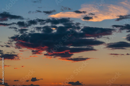 Fototapeta Naklejka Na Ścianę i Meble -  Beautiful sunset sky with amazing colorful clouds.