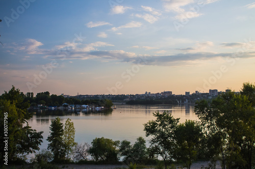 Sunset over the Voronezh Reservoir