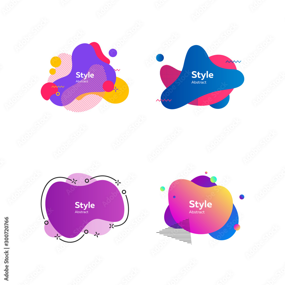 Fluid gradient shapes Fluid gradient shapes