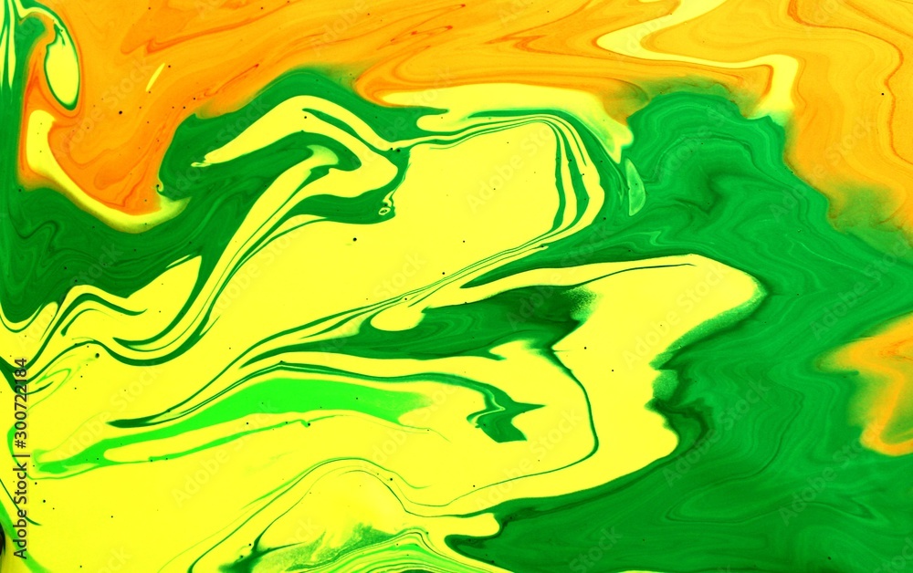 Yellow-green abstract marble background. Acrylic paint is mixed with water.  Color and its transitions create an interesting structure. Background for  design, laptop screen. Stock Photo | Adobe Stock