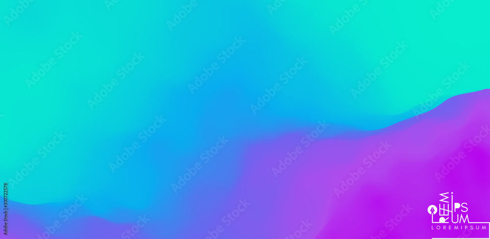 Abstract wavy background with dynamic effect. Color gradients for design. Vector Illustration. - obrazy, fototapety, plakaty 