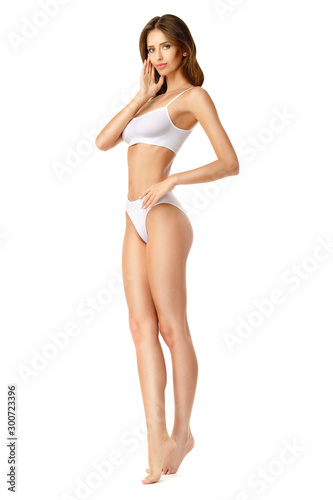 Fitness young woman with a beautiful body