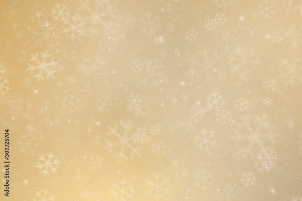 golden christmas background with snowflakes golden christmas background with snowflakes