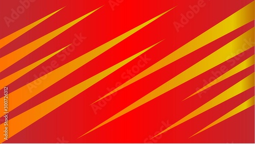 Geometric background lightning claws with composition red and yellow