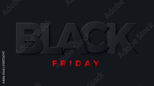 Black friday banner, card, poster. Vector Illustrator