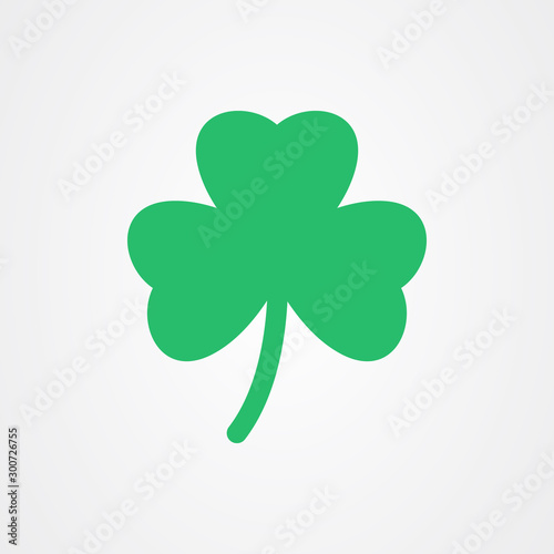 Three leaf clover icon. St Patricks day vector