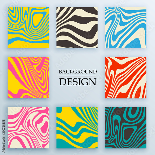 Set of backgrounds with trendy design. Applicable for Covers, Voucher, Posters, Flyers and Banner Designs.
