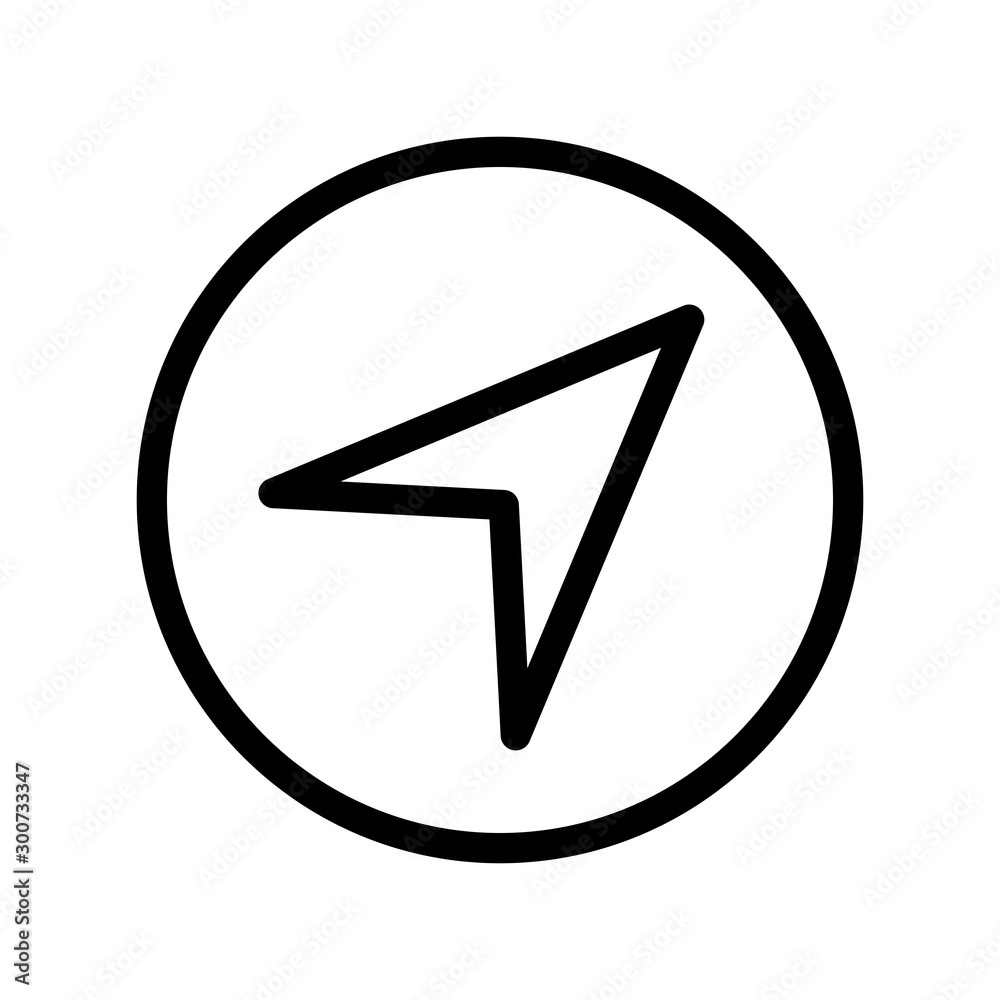 Navigation Icon With White Background Navigation Icon With White Background