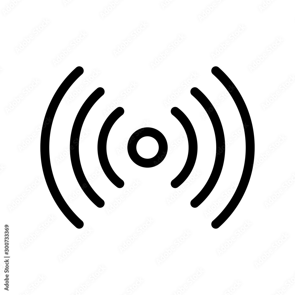 Airdrop Signal Icon With White Background Airdrop Signal Icon With White Background